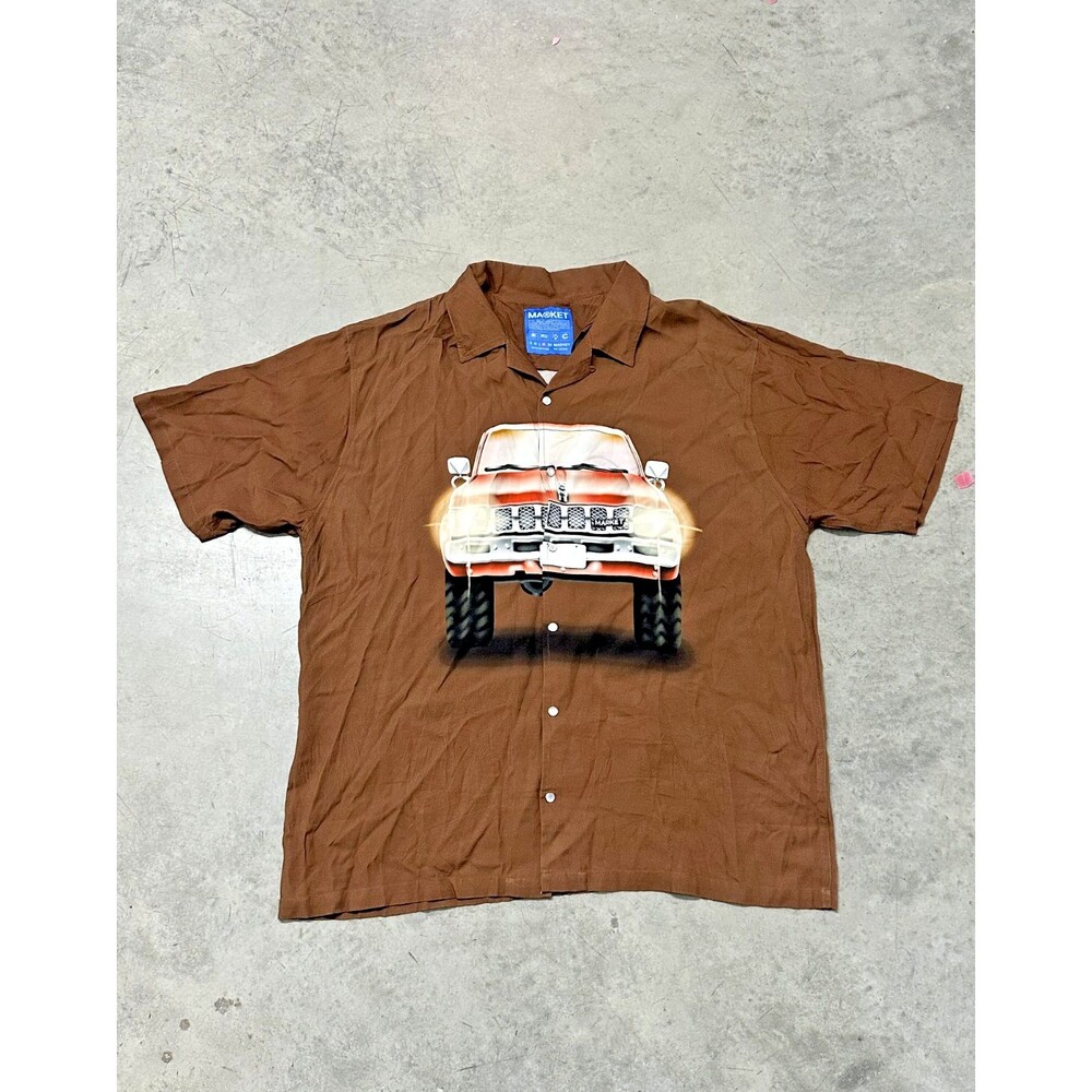 Market Keep Honking Button Up "Acorn"